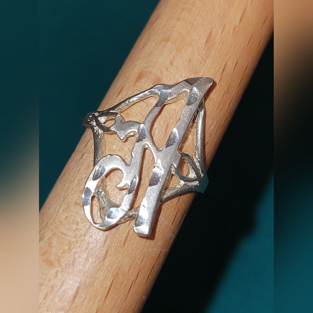 Silver925 Initial A Ring